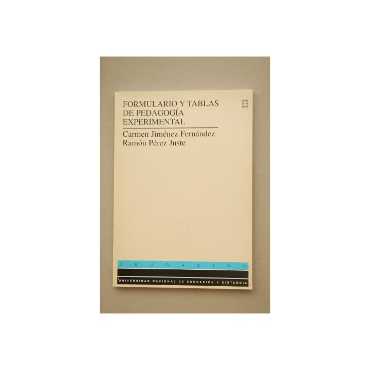 Formulario Y Tablas De Pedagogía Experimental